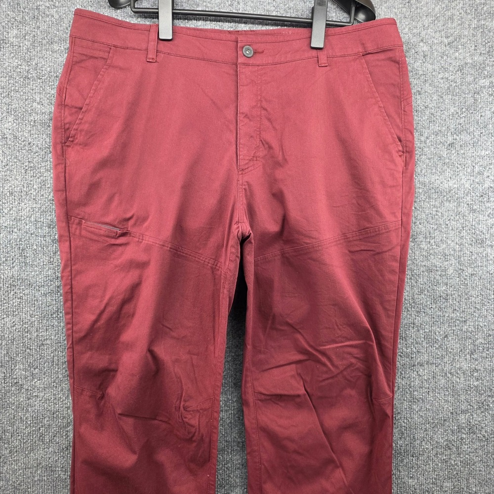 Mountain Hardwear AP Pants Mens 38x34 Dark Red Burgundy Hiking Climbing‎ Stretch